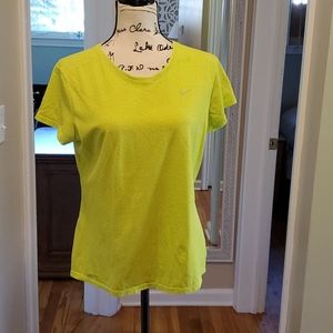 NIKE ▪︎ Dri-Fit Neon Green T shirt, like new